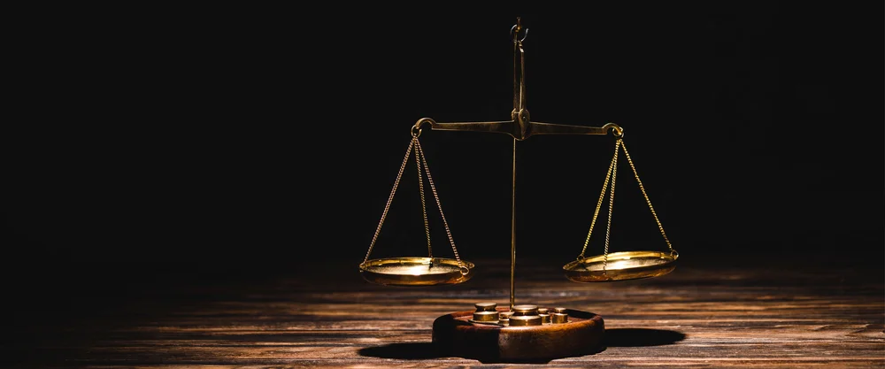 Waage als Symbol für Fairness